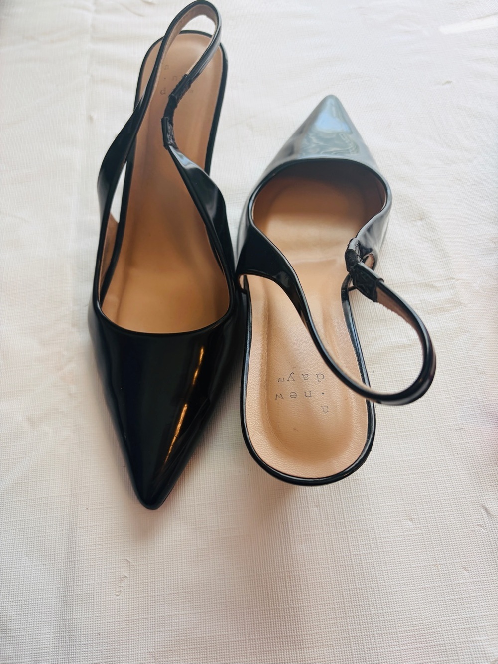 a new day Black Pointed-Toe Slingback Heels - Picture 5 of 7